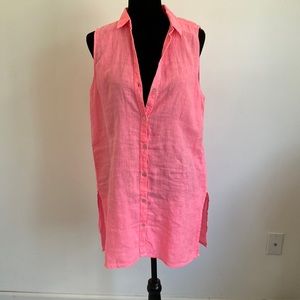 33. NWT TAHARI Vintage Hot Pink Top